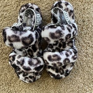 UGG Slippers Oh Yeah Panther Print